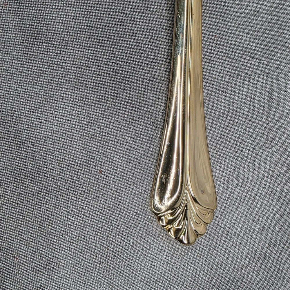 (X12) International Silver INS398 Gold Electroplate 7.75